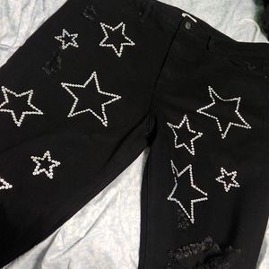 Shining star black jeans